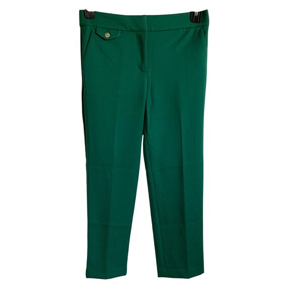 LOFT The Riviera Slim Green Career Office Professional Pants - Size 2P - NEW - Picture 1 of 7